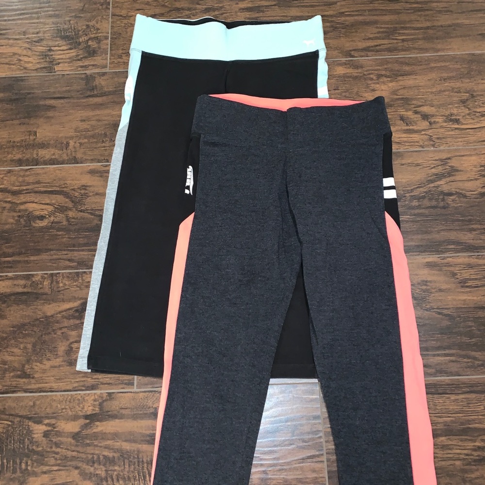 PINK Victoria’s Secret leggings, 2 pairs